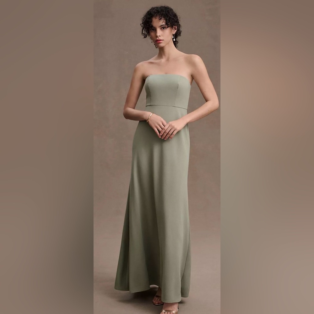 Navy Anthropologie Strapless Dress - Size 2